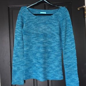 BILLABONG Womens Electric Blue Chunky Knit Sweater